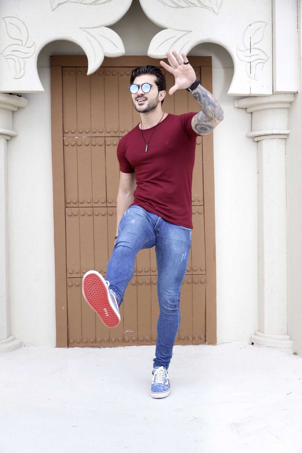 Camiseta Básica Cotton Vinho Volk Culture