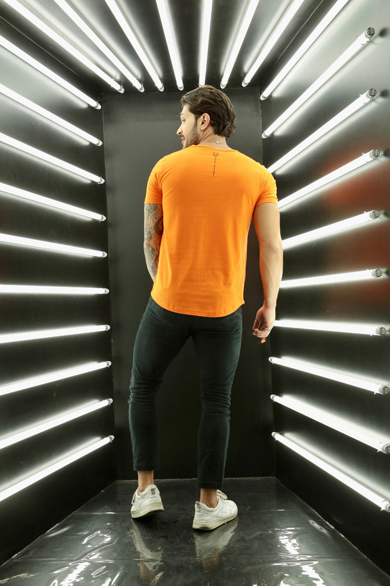 Camiseta Long Line Volk Culture Laranja