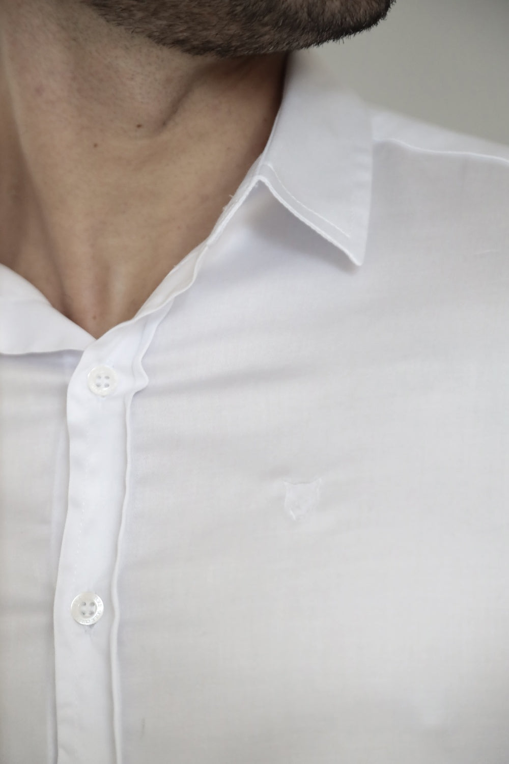 Camisa Social Gola Italiana Branca Algodão Egípcio Elegance Manga Longa