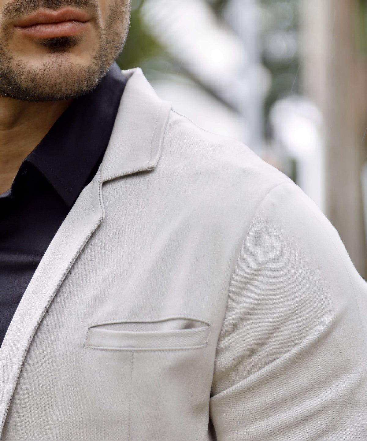 Blazer Sarja Alfaiataria Milano Masculina Bege