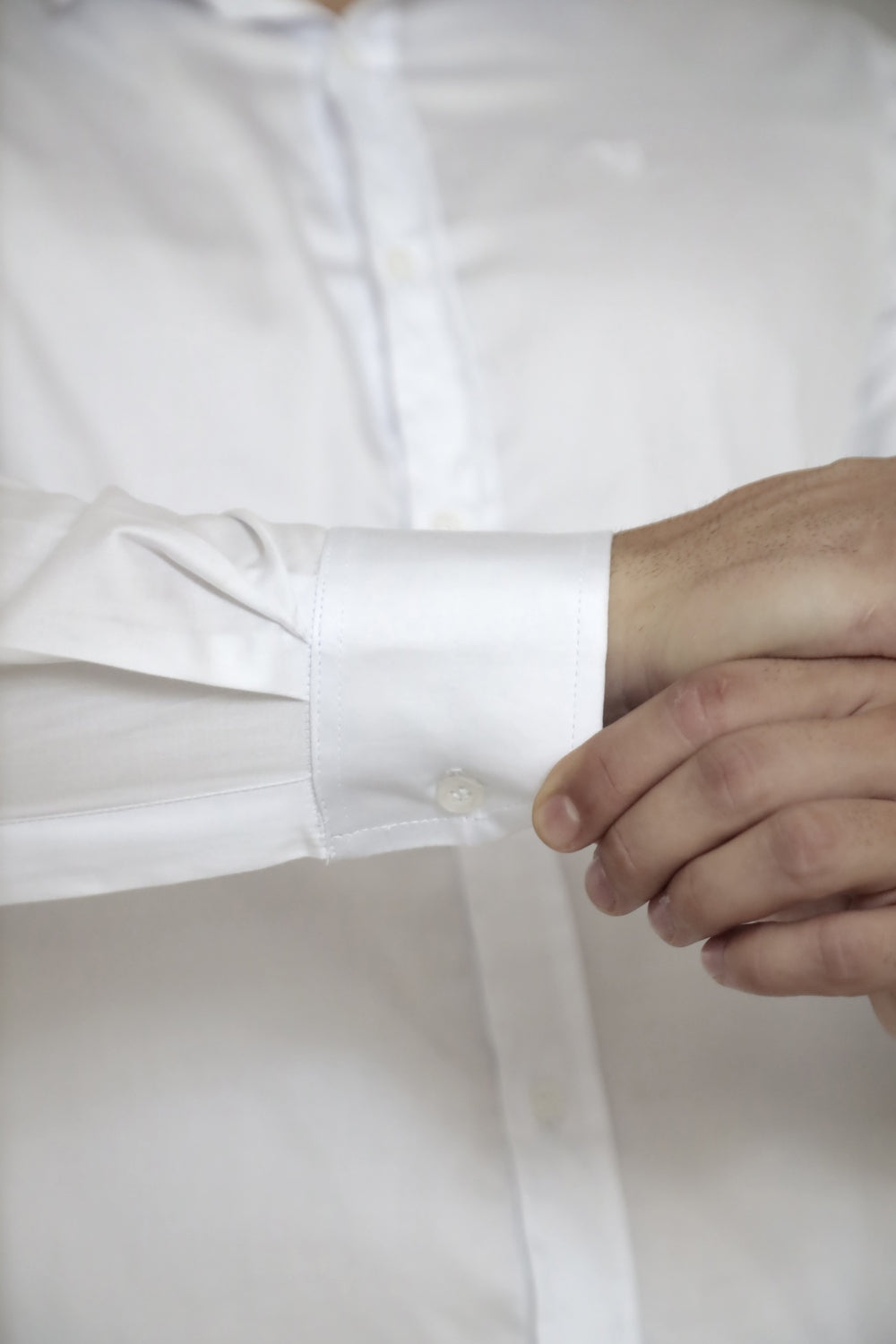 Camisa Social Gola Italiana Branca Algodão Egípcio Elegance Manga Longa