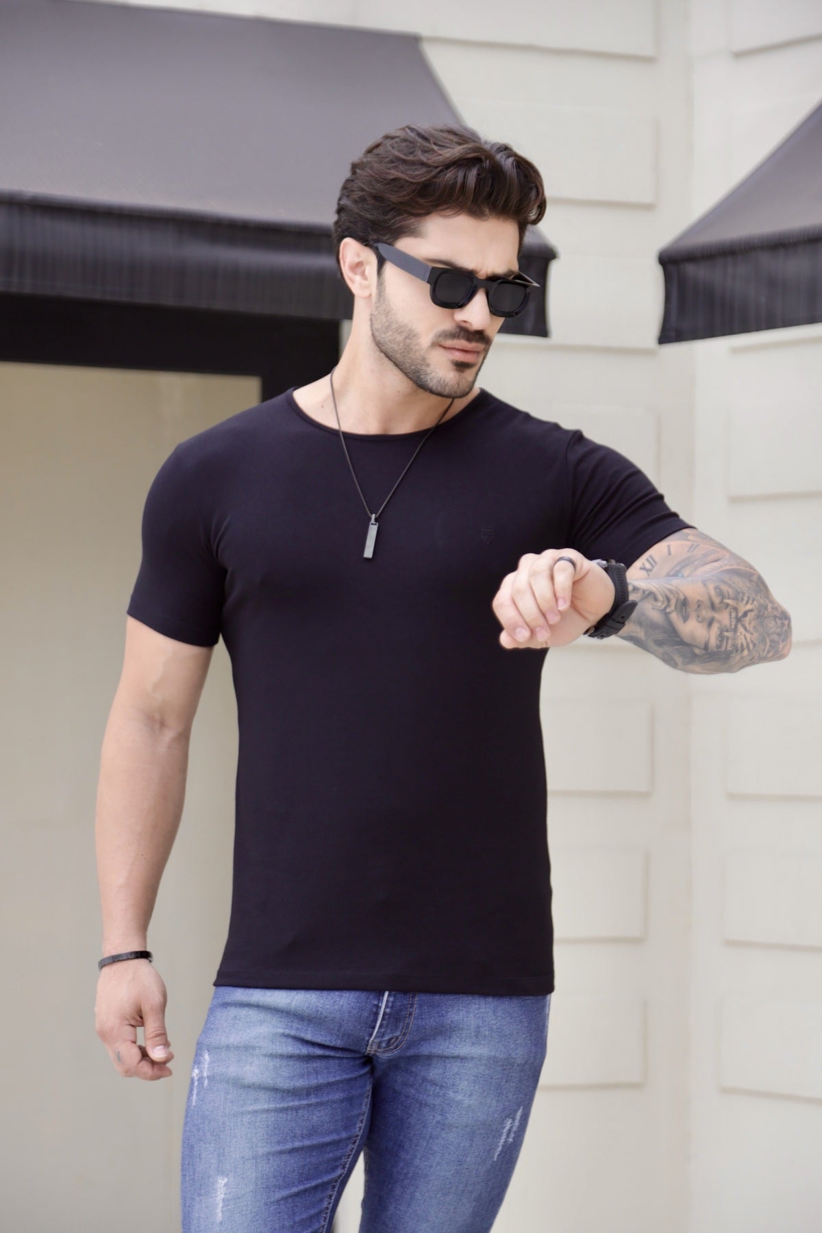 Camiseta Básica Cotton Preta Volk Culture