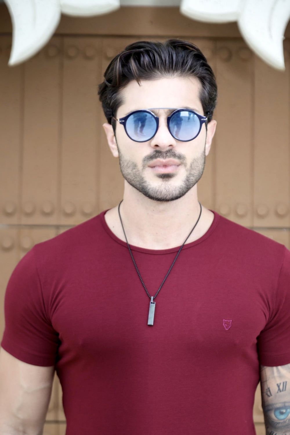 Camiseta Básica Cotton Vinho Volk Culture