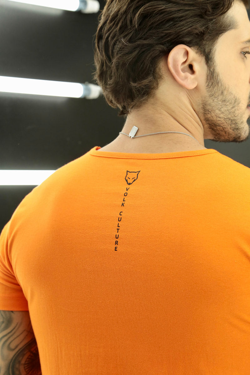 Camiseta Long Line Volk Culture Laranja
