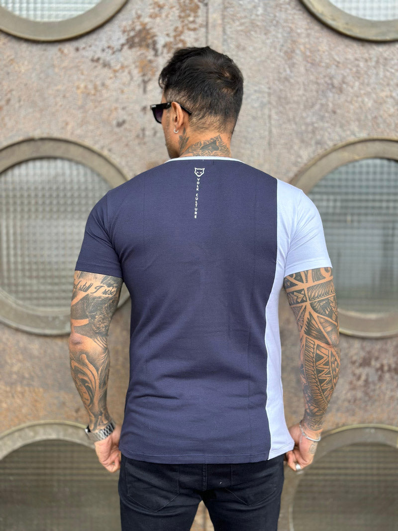 Camiseta Volk Culture Fe Cotton Azul e Branca