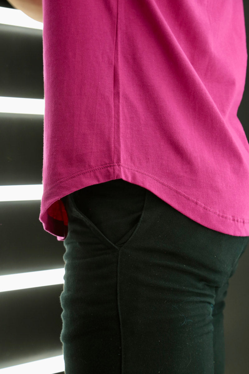 Camiseta Long Line Volk Culture Rosa