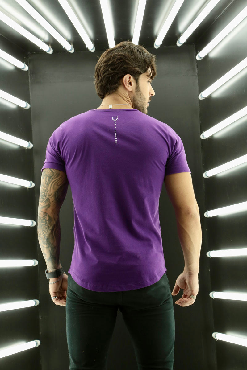 Camiseta Long Line Volk Culture Roxo