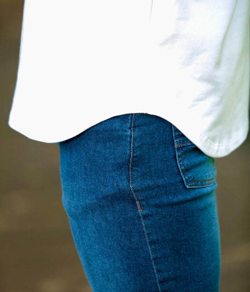 Camiseta Long Line Volk Culture Cotton Tigre Branca Soft