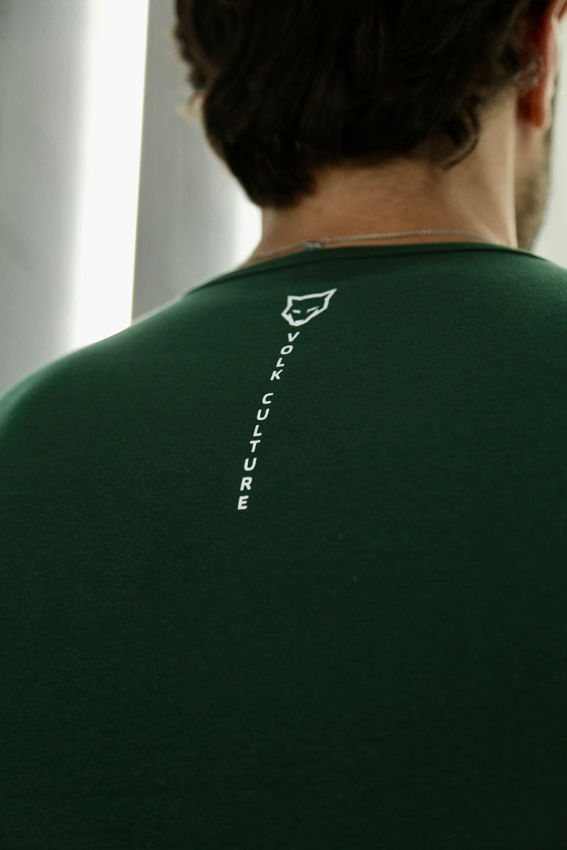 Camiseta Long Line Volk Culture Verde