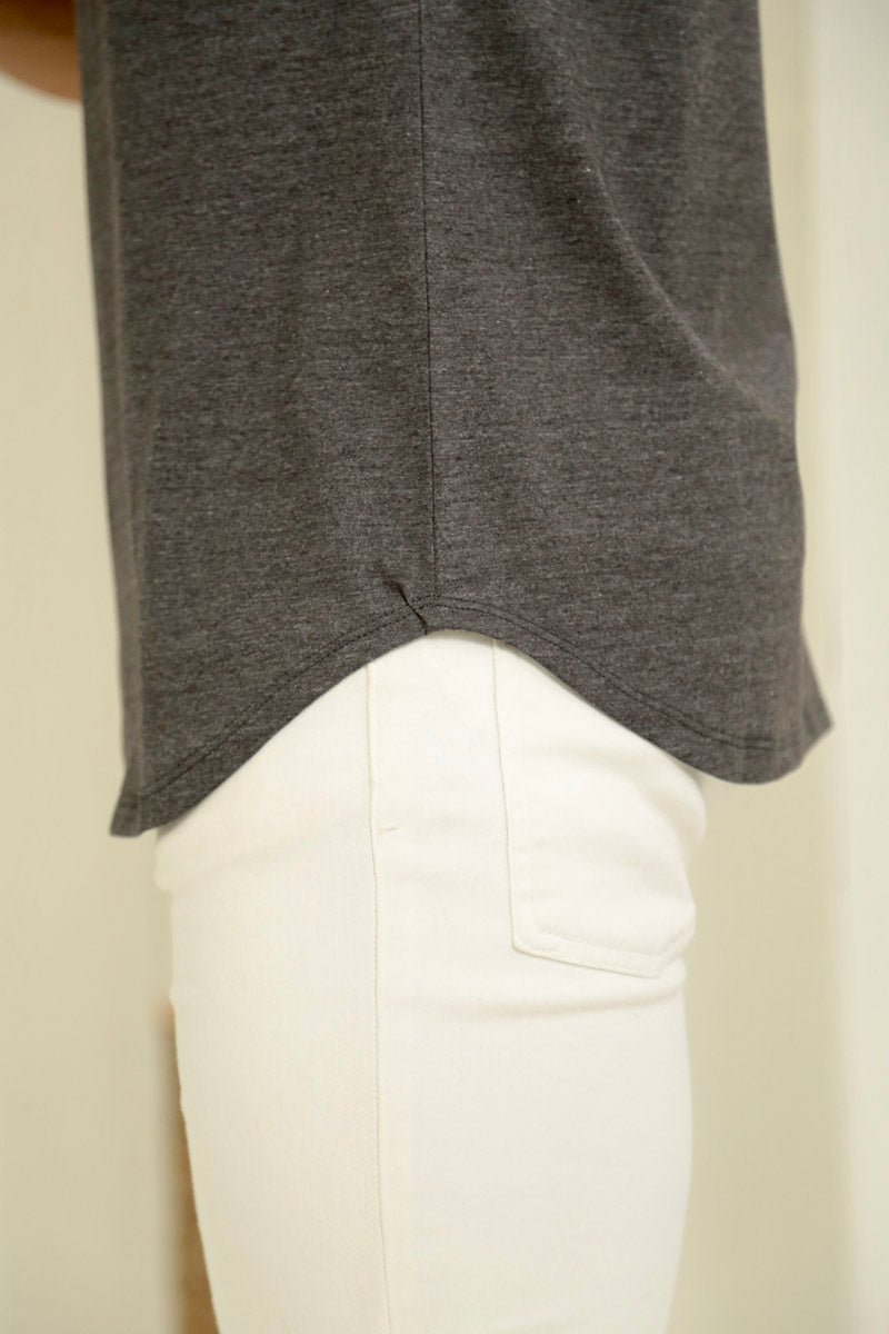 Camiseta Long Line Volk Culture Cinza