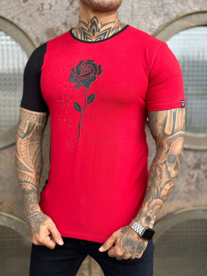 Camiseta Vermelha Cotton Volk Culture Silk Rosa