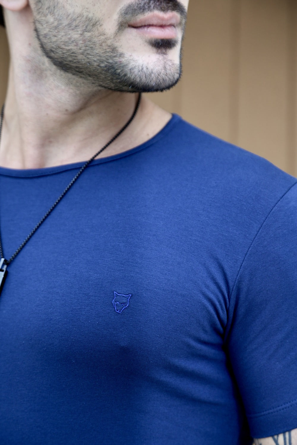 Camiseta Básica Cotton Azul Marinho Volk Culture