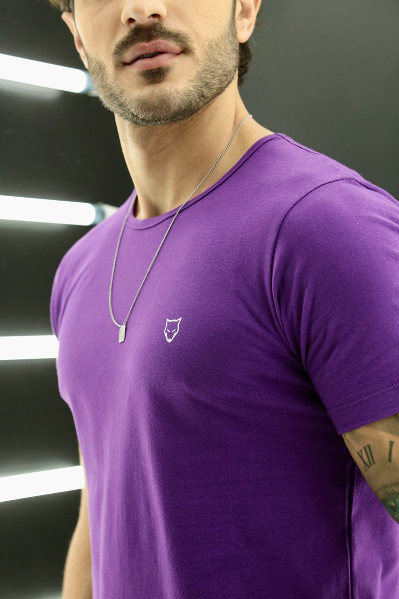 Camiseta Long Line Volk Culture Roxo