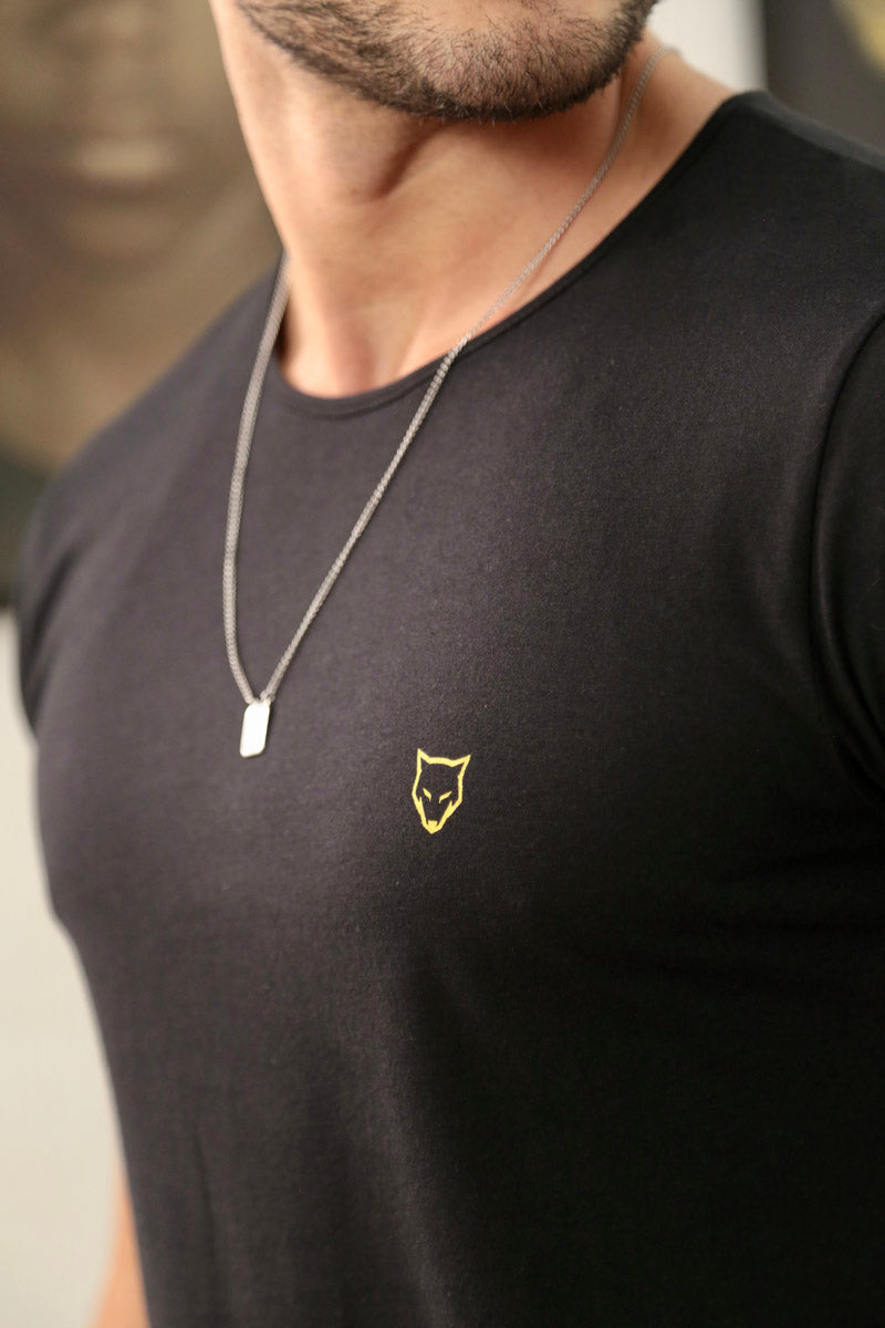 Camiseta Long Line Volk Culture Preta