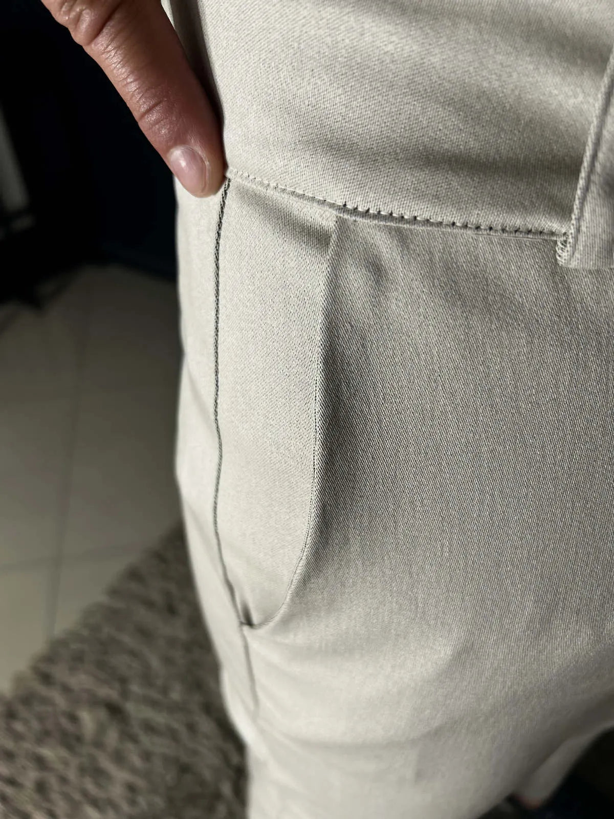 Calça Sarja Milano Masculina Bege
