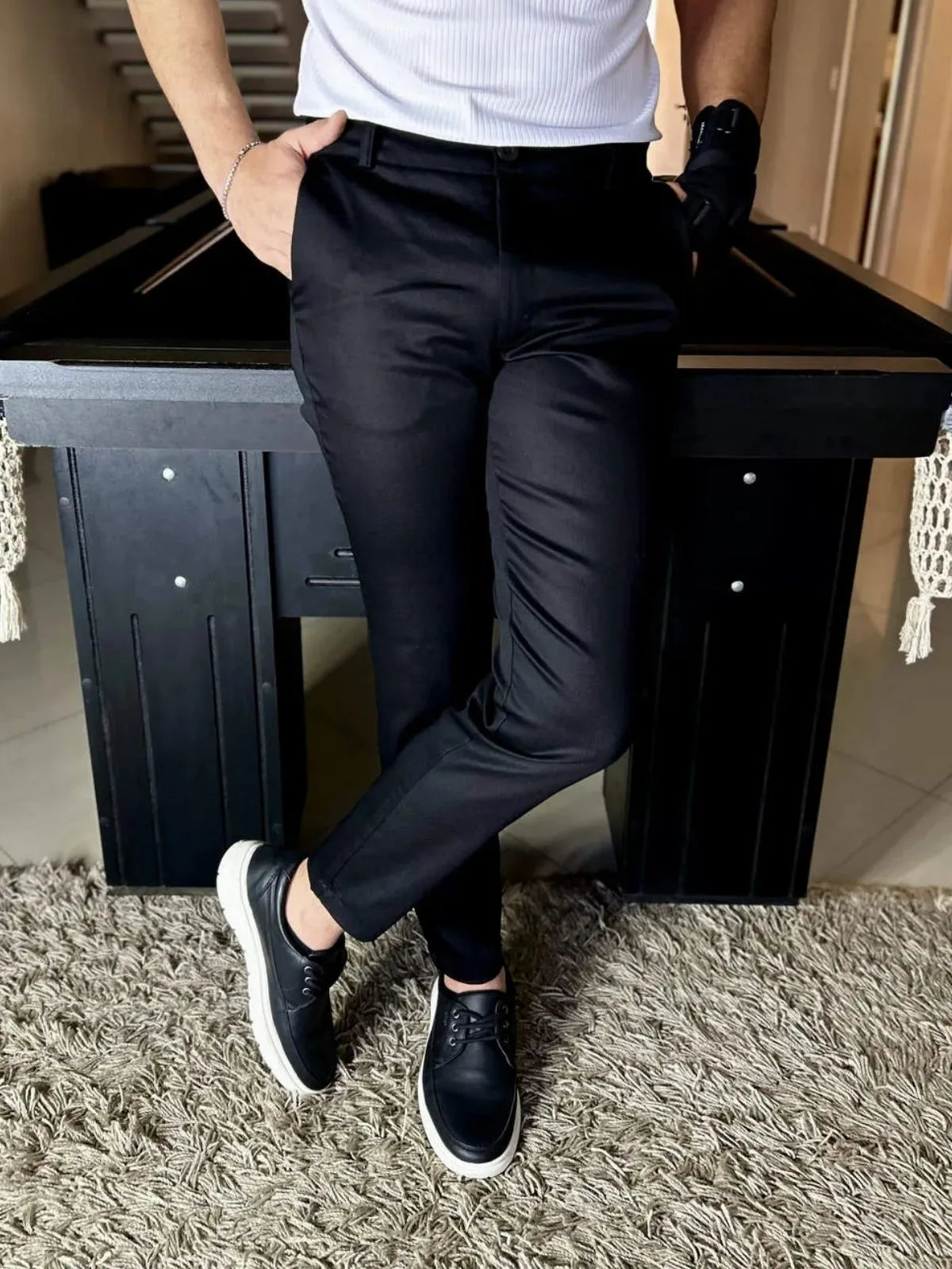 Calça Sarja Milano Masculina Preta