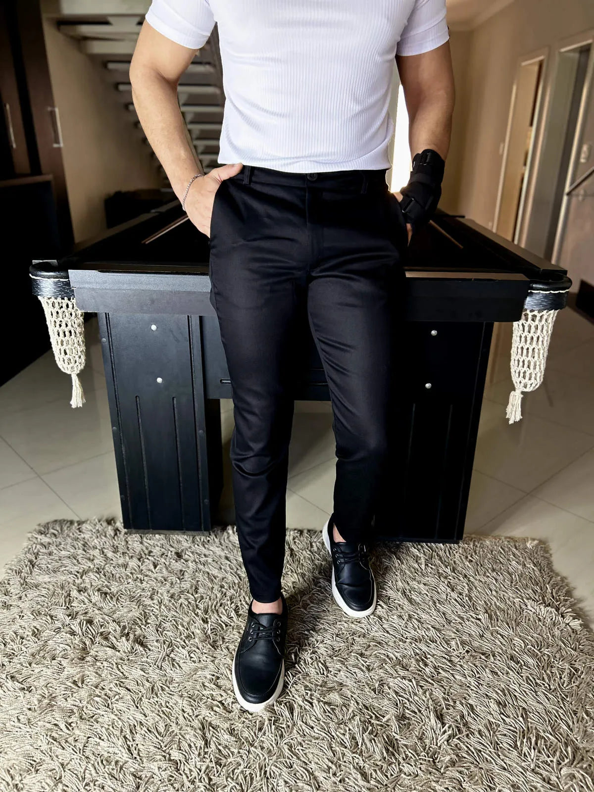 Calça Sarja Milano Masculina Preta