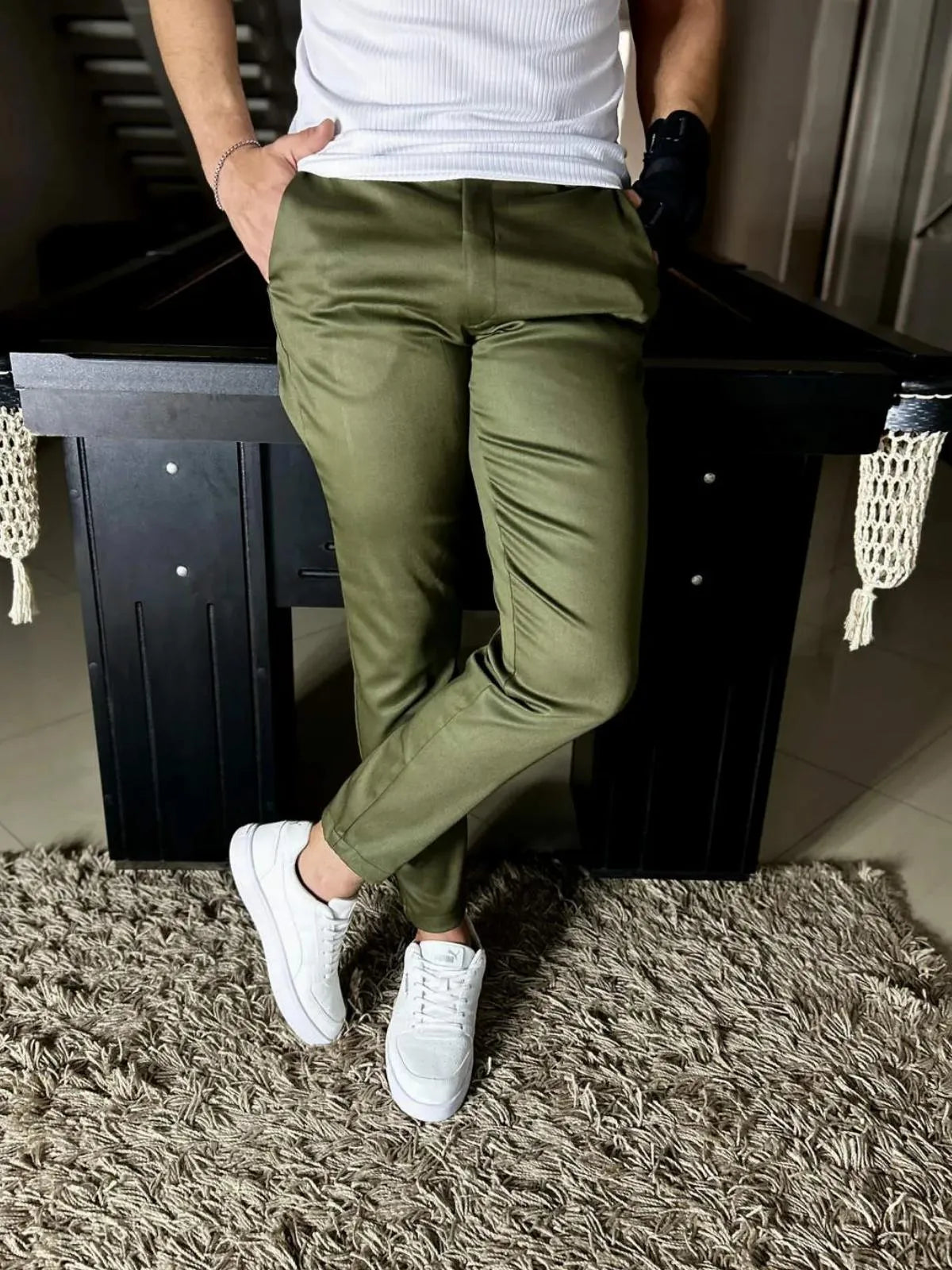 Calça Sarja Milano Masculina Verde