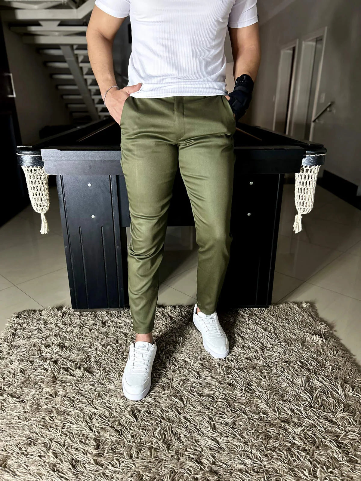 Calça Sarja Milano Masculina Verde