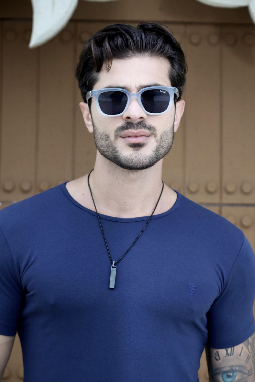 Camiseta Básica Cotton Azul Marinho Volk Culture