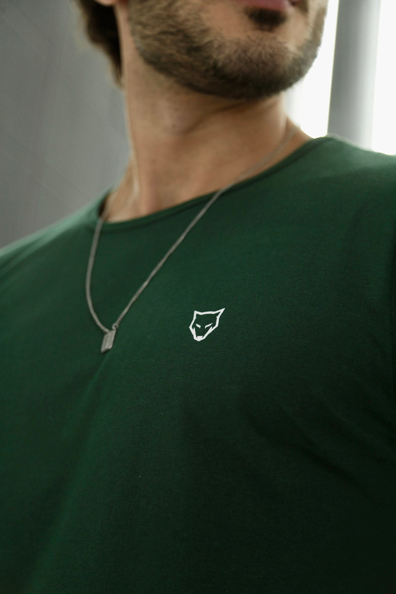 Camiseta Long Line Volk Culture Verde