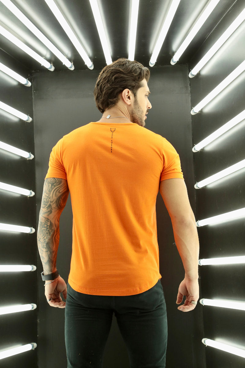 Camiseta Long Line Volk Culture Laranja