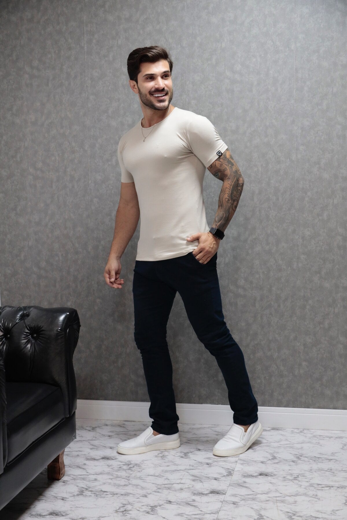 Camiseta Básica Cotton Creme Volk Culture