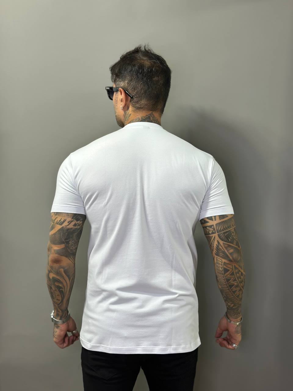 Camiseta Berlim Gola Média Cotton Branca Volk Culture