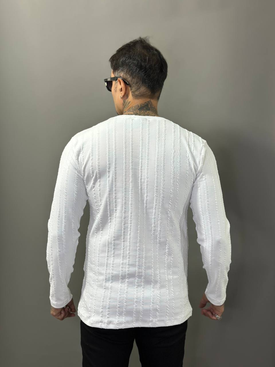 Sueter Monaco Branco Texturizado Volk Culture