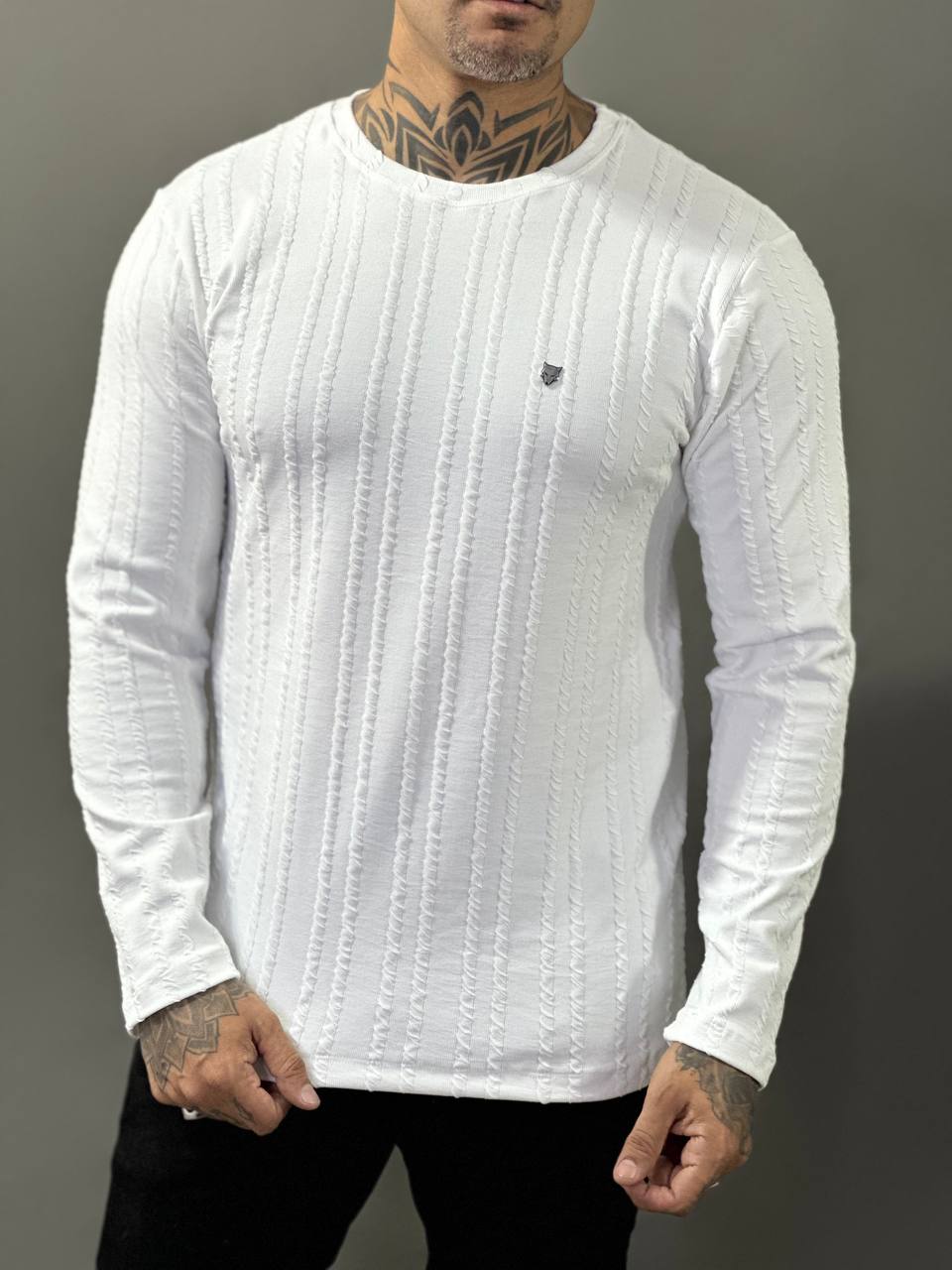 Sueter Monaco Branco Texturizado Volk Culture