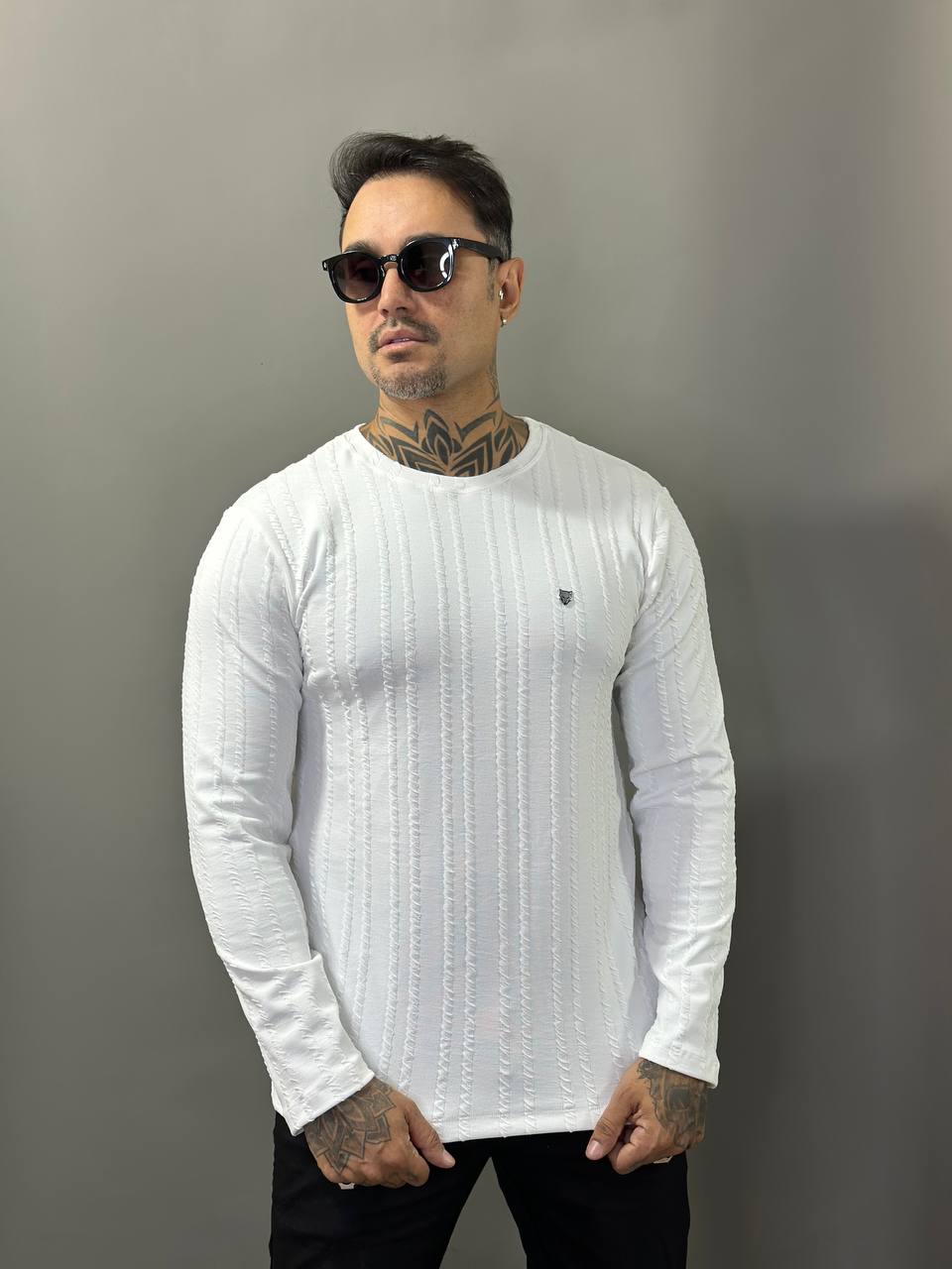 Sueter Monaco Branco Texturizado Volk Culture