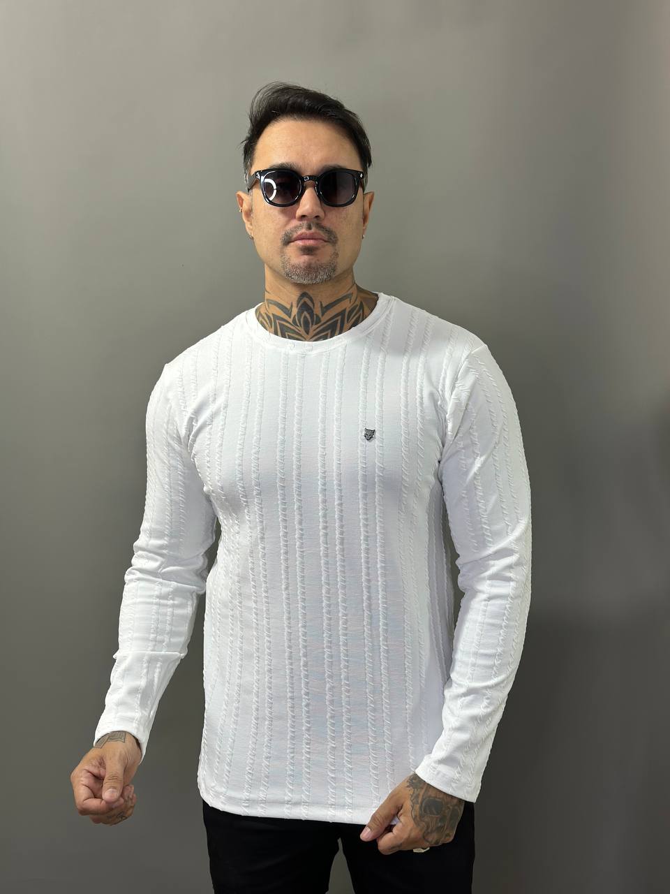 Sueter Monaco Branco Texturizado Volk Culture