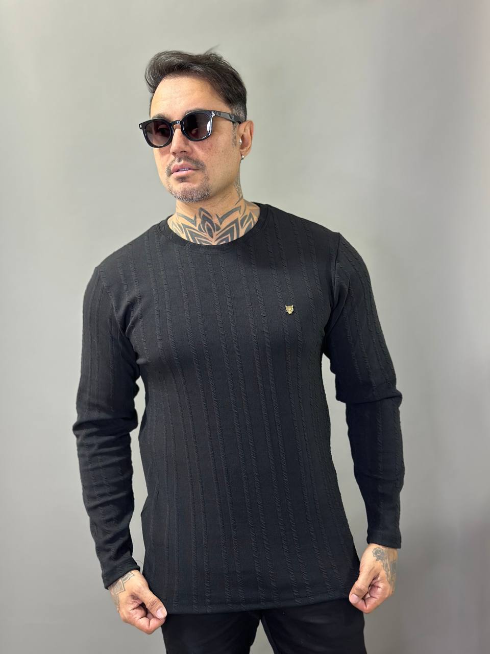 Suéter Monaco Texturizado Volk Culture Preto