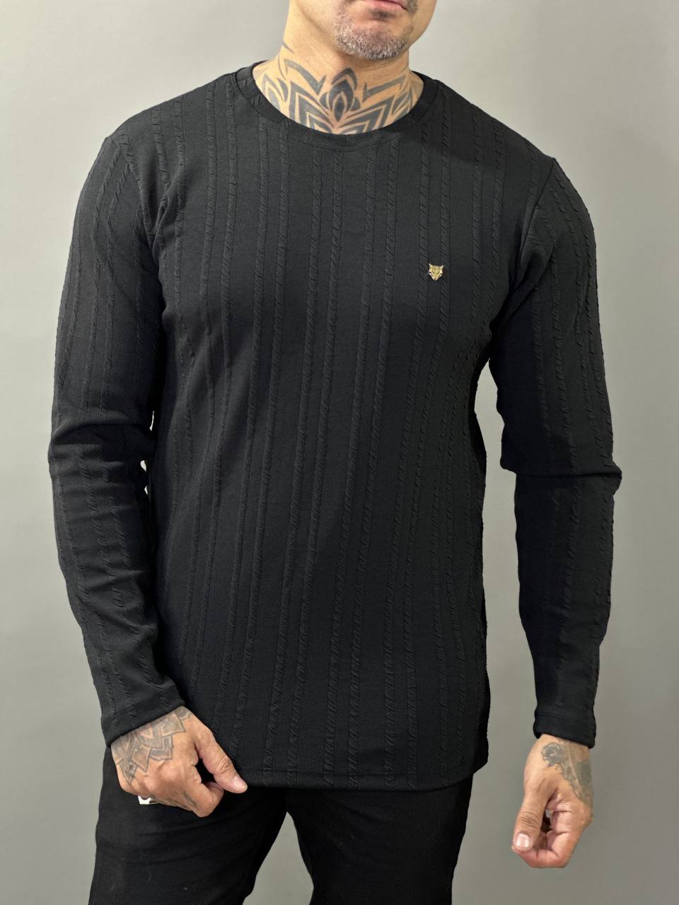 Suéter Monaco Texturizado Volk Culture Preto