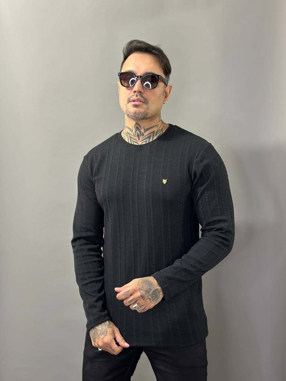 Suéter Monaco Texturizado Volk Culture Preto