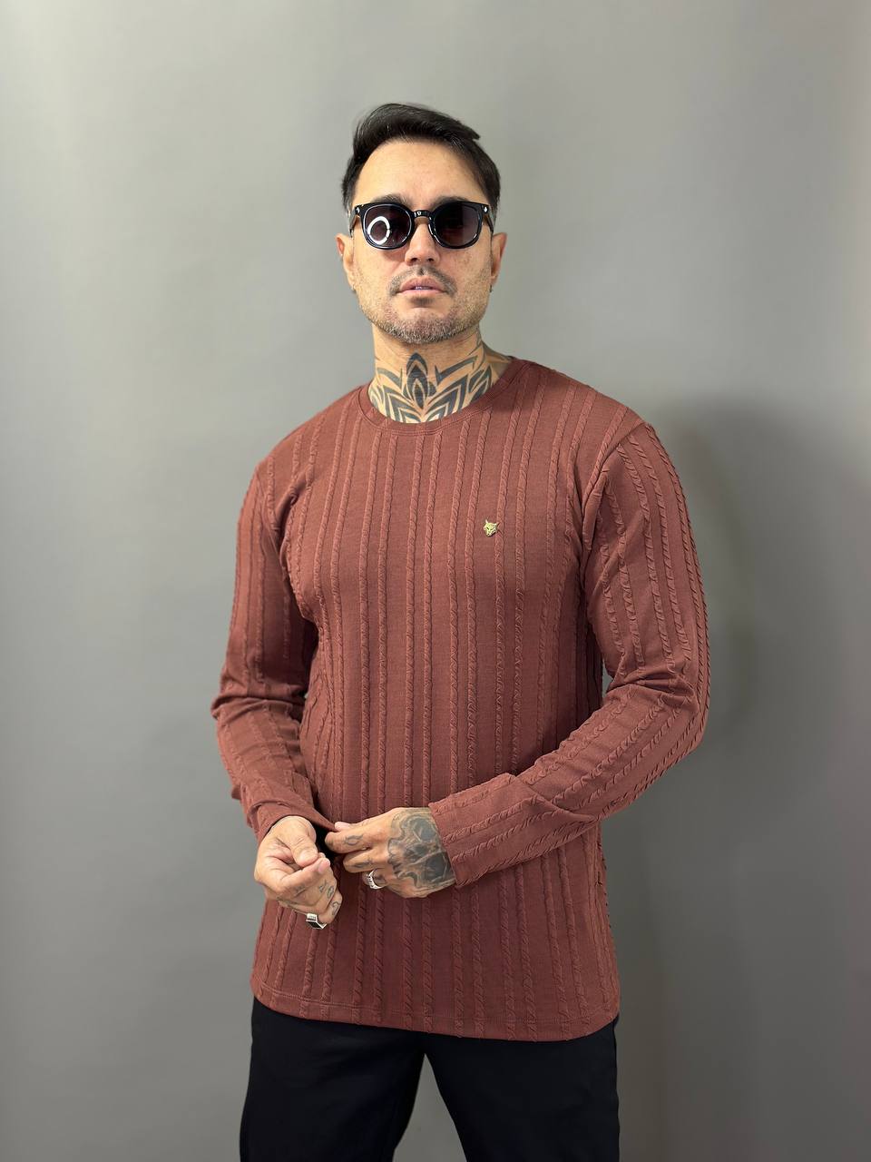 Suéter Monaco Texturizado Volk Culture Café
