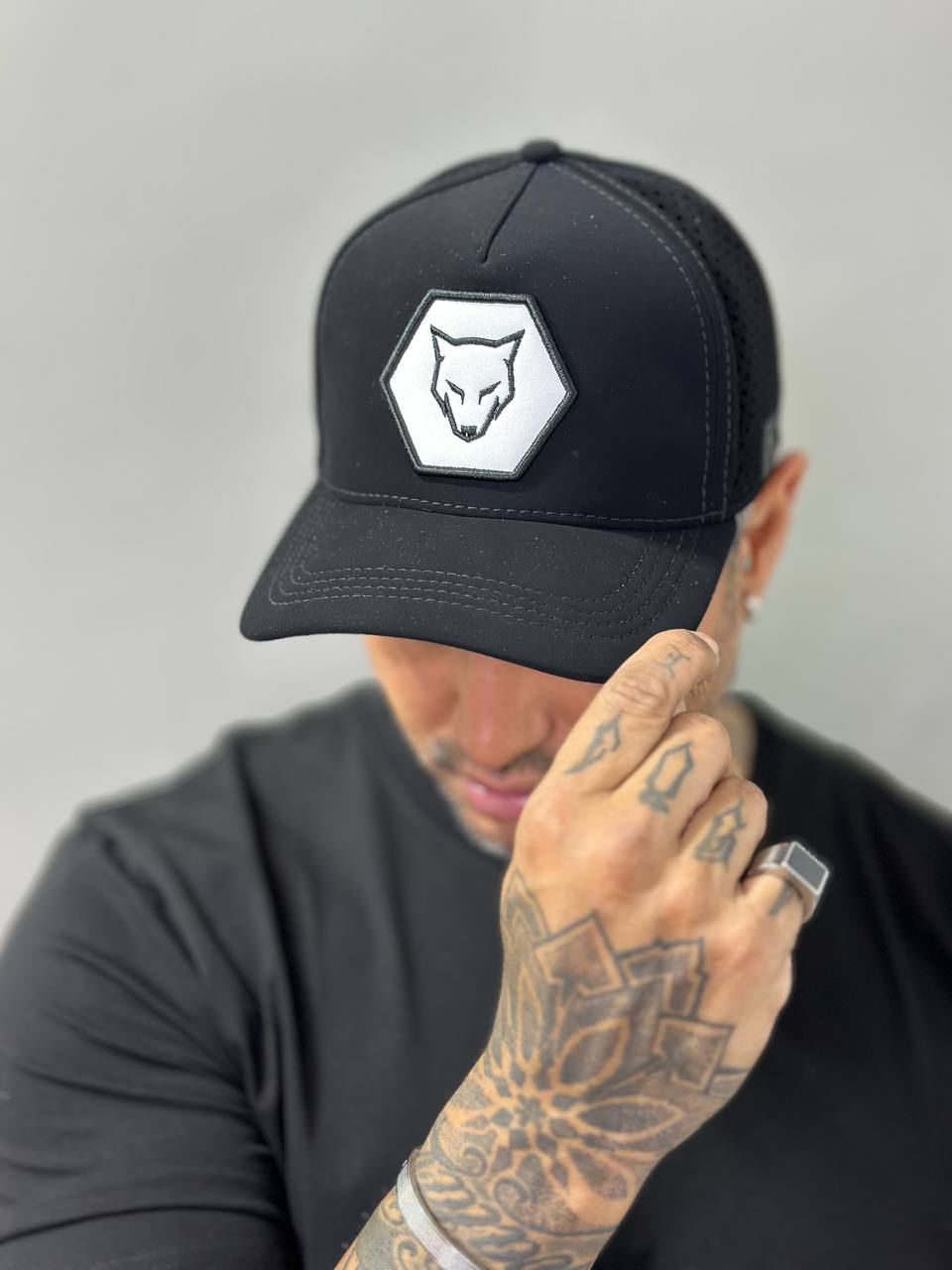 Boné Volk Culture Preto Nobuck Hexagonal