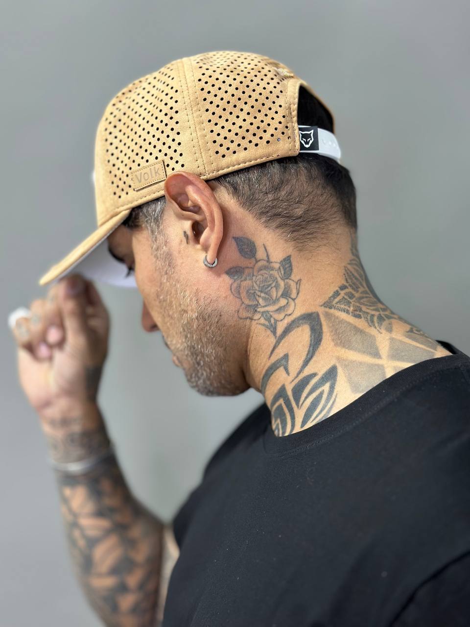 Boné Volk Culture Caramelo Aba Curva em Suede