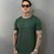 Camiseta Long Line Volk Culture Verde Gola Canoa