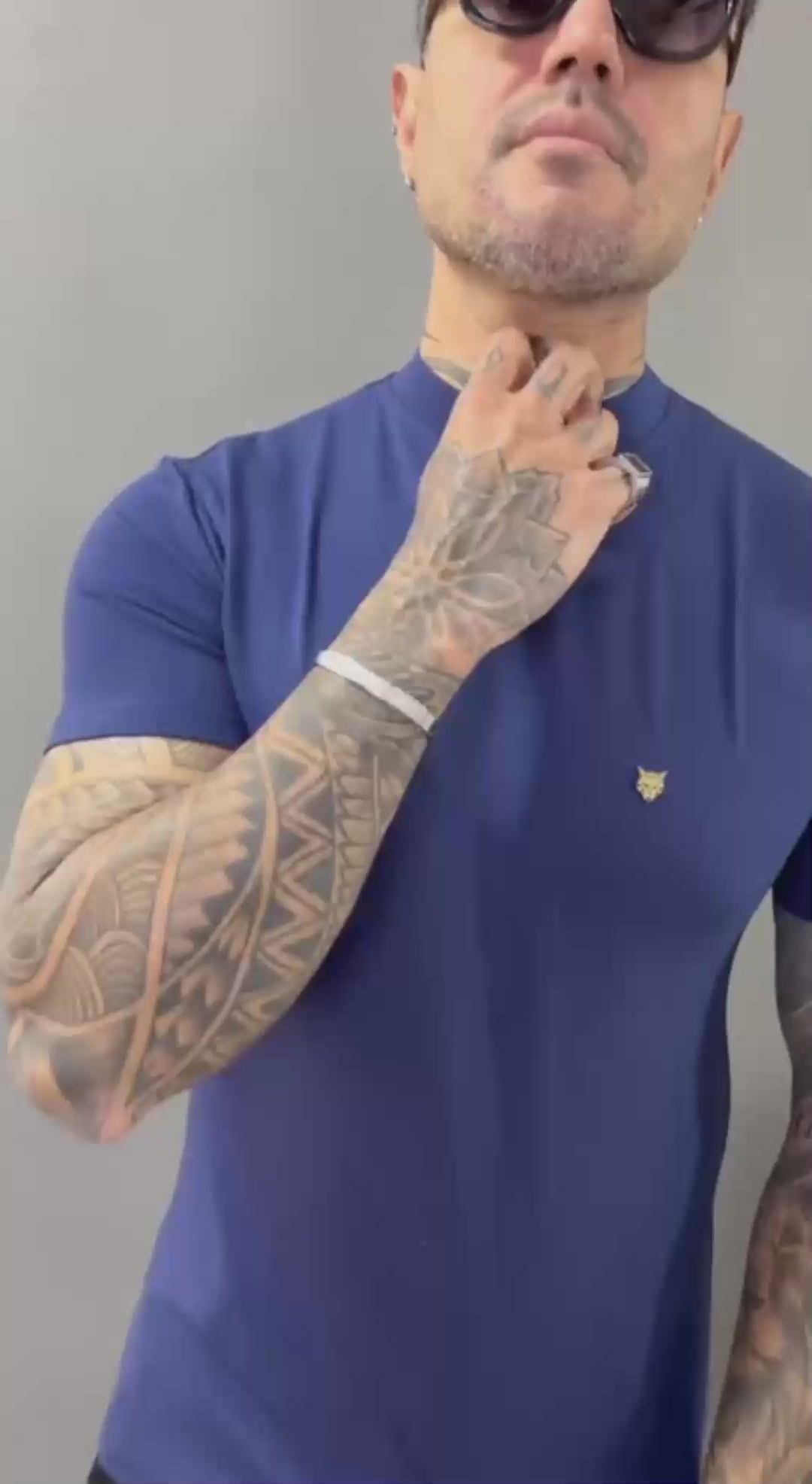 Camiseta Berlim Gola Média Cotton Azul Volk Culture